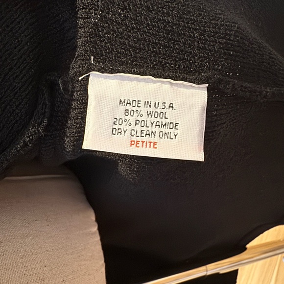 Vintage Steve Fabrikant Signature Black Wool Dress - Size S - Picture 11 of 12